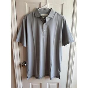 Donald Ross Men’s Solid Performance Golf Polo - Gray - NWT - Size Small